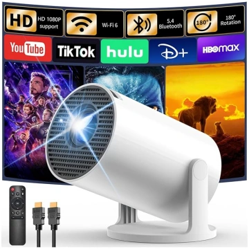 YOTON Y4 mini projektors ar Android TV, viedprojek