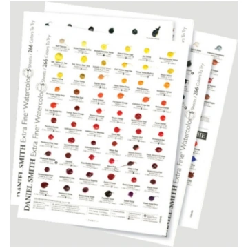 Dot Card Daniel Smith, 266 Acquerelli e 22 Gouache