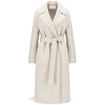 Maxi coat in silk and wool - 38