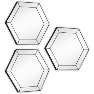 Alexa spogulis set 3-pack melns 1930102