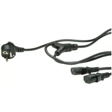 Jaudas kabelis VALUE Y-Power Cable 2x taisns IEC s