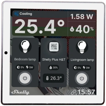 Shelly Wall Display Wi-Fi + Bluetooth skārienekrān