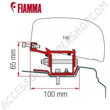 KIT RENAULT TRAFIC - L1 - STAFFE FINITURE NERE ADA