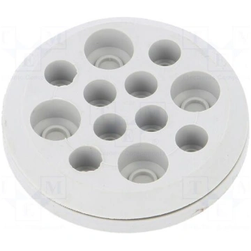 Multigate grommet | light grey | Holes no: 12 | -4