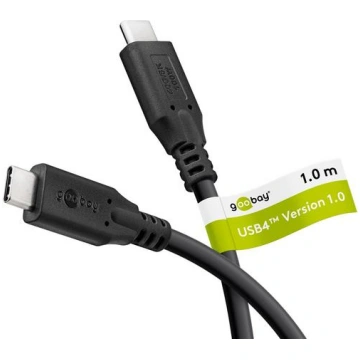 Goobay 74191 USB cable, USB4 Gen 2x2, 1 m, USB C, 