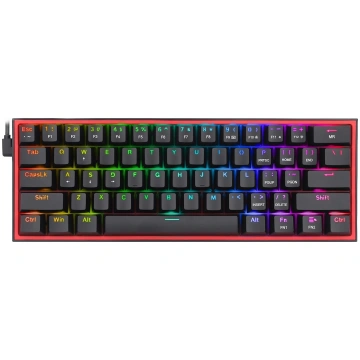 "Redragon K617 Fizz RGB melns