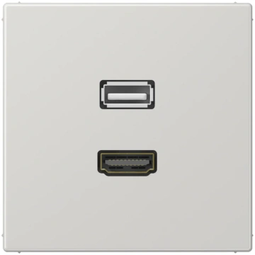 Multivides termināls HDMI / USB 2.0, gaiši pelēks,