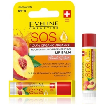 Balzams lūpām Eveline Cosmetics SOS 100% Organic A