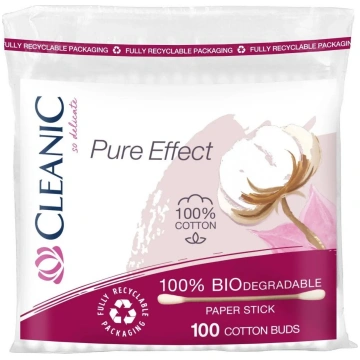 Higiēnas vates kociņi HARPER Cleanic Pure Effect —