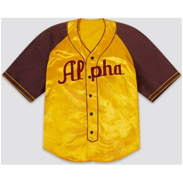 VINTAGE ALPHA 1940s BASEBALL OUTFIT - YELLOW / M