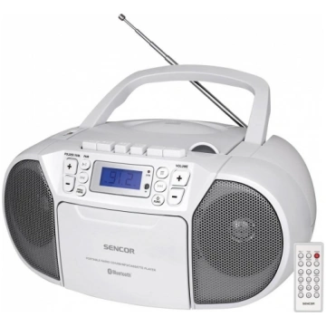 SENCOR SPT3907W Boombox CD, MP3, USB + kasetes Mūz