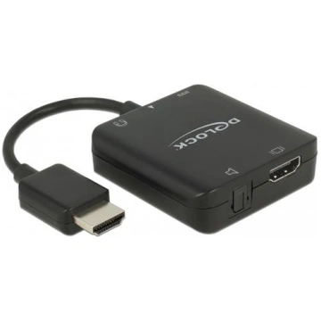 Delock HDMI Audio Extractor 4K 60Hz compact 63276