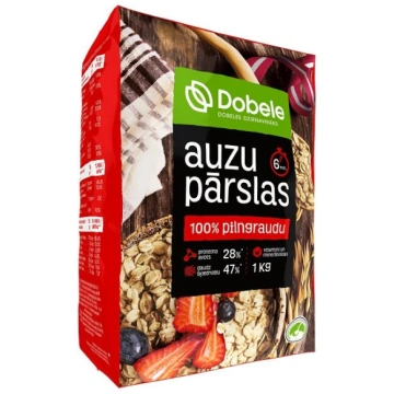 Auzu pārslas, DDZ, 1kg (450-17496) Dobeles Dzirnav