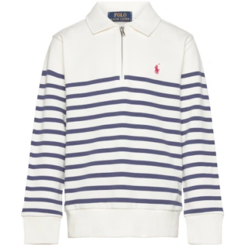 Ralph Lauren Kids - Striped French Terry Quarter-Z