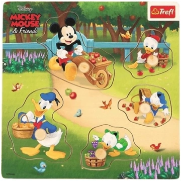 Trefl Puzzle mini drewniane - Mickey & Friends TRE