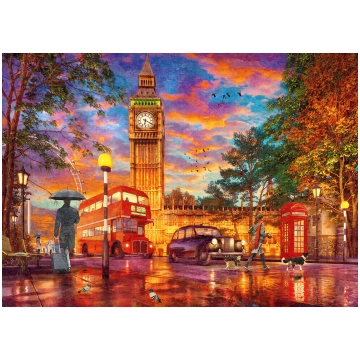 Ravensburger - Puzzle Sunset At Parliament Square 