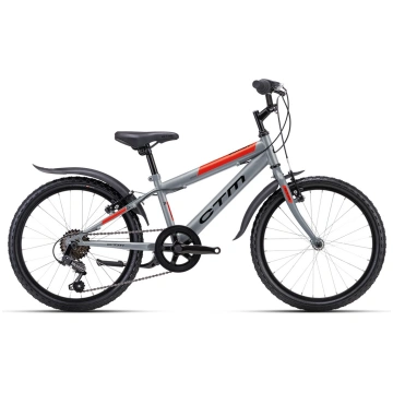 CTM SCOOBY 1.0 matt grey / neon red 11" V 20" (6-9