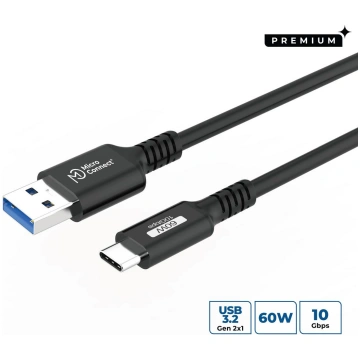 MicroConnect Premium USB-C to USB-A cable 0,5m, 10