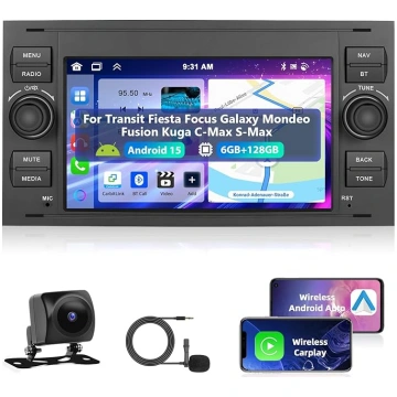 6+128G auto radio Ford Transit/Fiesta/Focus2/Fusio