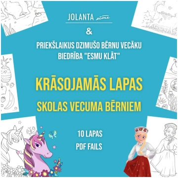 Krāsojamās lapas bērniem- Jolanta Zīmē
