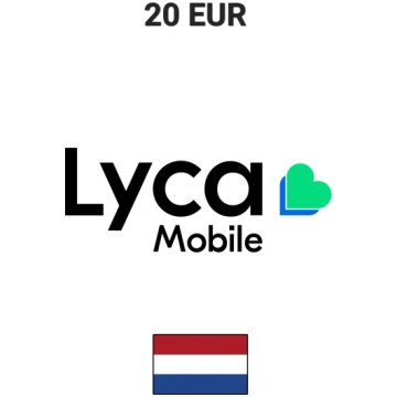 Lyca Mobile Netherlands 20 EUR Gift Card MISSING