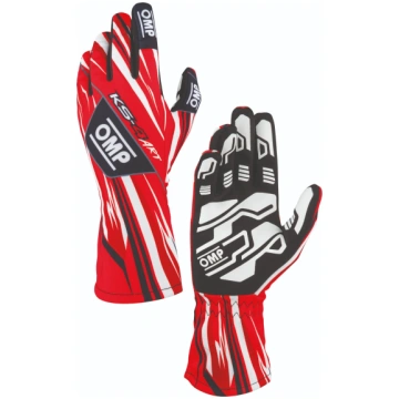 KS-4 Art Kart Gloves-XL-Red/White 58