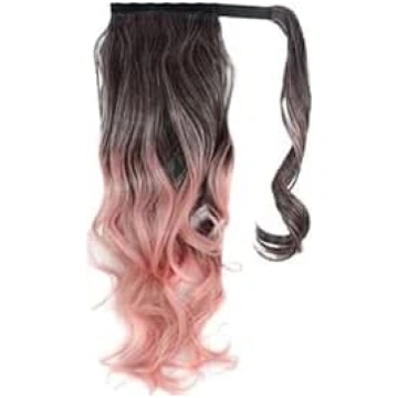 Sieviešu Ombre krāsu poniju astes Wrap Around poni