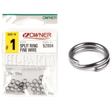 Riņķi Owner SPLIT RING FINE WIRE 52804-01