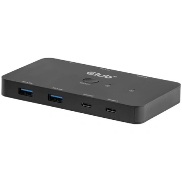 Club3D KVM Switch 4K60Hz 2x USB-C> HDMI/3xUSB/USB-