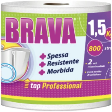 Virtuves dvielis rullis, BRAVA, celuloze, 2-kārt.,