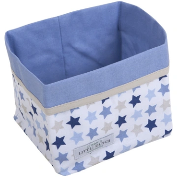 Storage basket, small Mixed Stars Blue Little Dutc