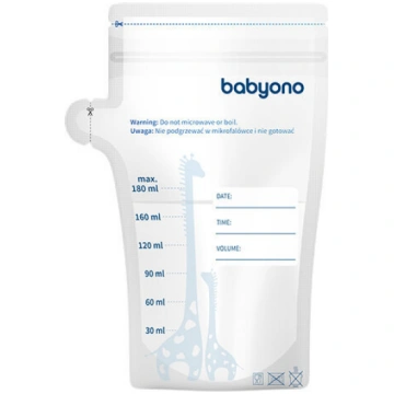 Maisiņi pienam BabyOno 1084, 20 gab. x 180 ml