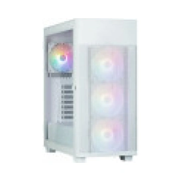 Mājoklis S5 Neo White ATX Mid Tower FRGB ventilato