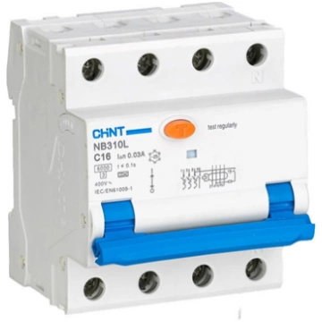 Chint RCBO circuit breaker, NB310L/3N, 3P+N, 20A, 