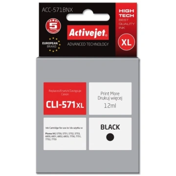 Activejet ACC-571BNX tintes kasetne (Canon CLI-571