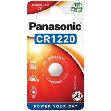 Panasonic Lithium CR1220 button cell 3V (iepak 1 g