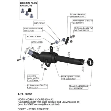 Cat Eliminator (Link Pipe) for MOTO MORINI X-CAPE 