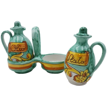 Porta Olio e Aceto con Ampolle - Barocco