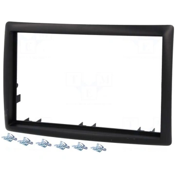 Radio mounting frame | Renault | 2 DIN | black PER
