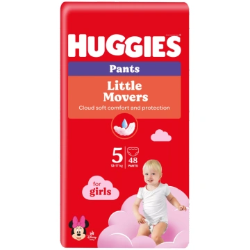 HUGGIES Pants Mega Pack 5 pull-up for girls, 12-17