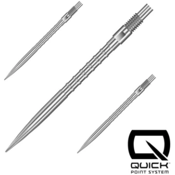 QUICK POINT tērauda uzgaļi - HM GRIP sudraba / 26 