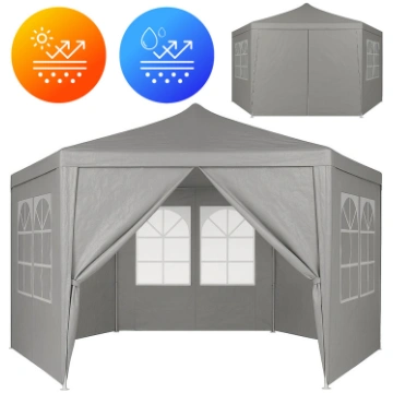 Dārza telts paviljons ar logiem MultiGarden 2x2x2 