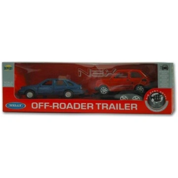 Modeļi: Vw T1 autobuss, Vw Beetle un piekabe, 1:34