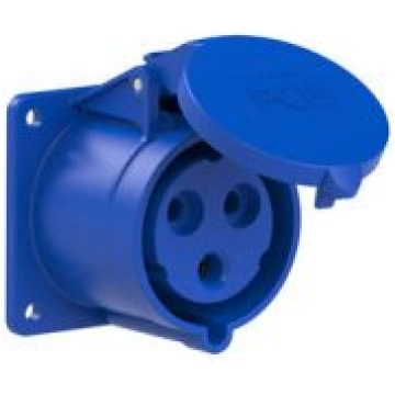 CEE Kontaktligzda 3x32A (2P+PE) 6h IP44, zila, 75x
