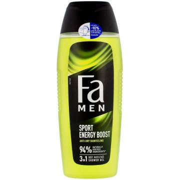 Ķermeņa mazgāšanas želeja vīriešiem Fa Sport energ