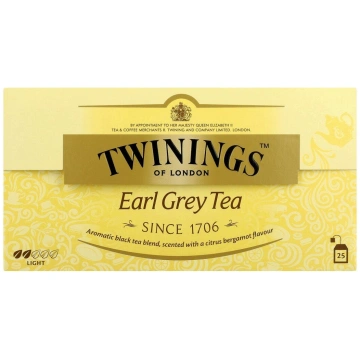 TWININGS EARL GREY melnā tēja
