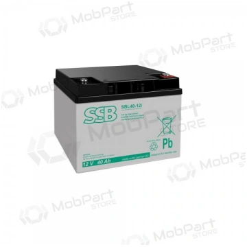 Akumulators (AGM) SSB SBL (40Ah, 12V, F13 M6, VRLA