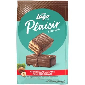 Vafeles ar piena šokolādi LAGO Plaisir Latte, 200g