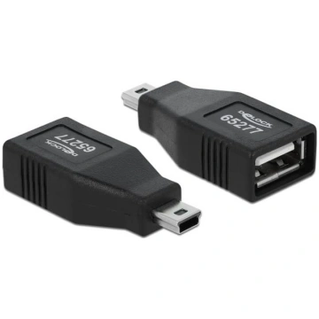 Adapteris USB2.0-A F to USB-mini M, Delock | 65277
