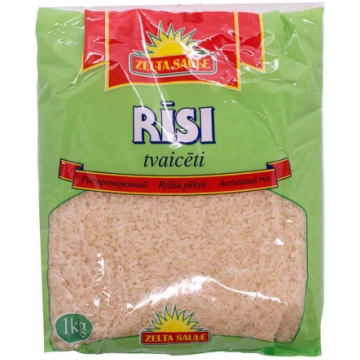Rīsi tvaicēti "Parboiled" "Zelta saule" 1 kg